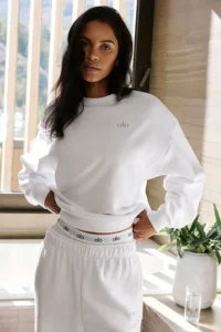 Accolade Crew Neck Pullover White - Image 5