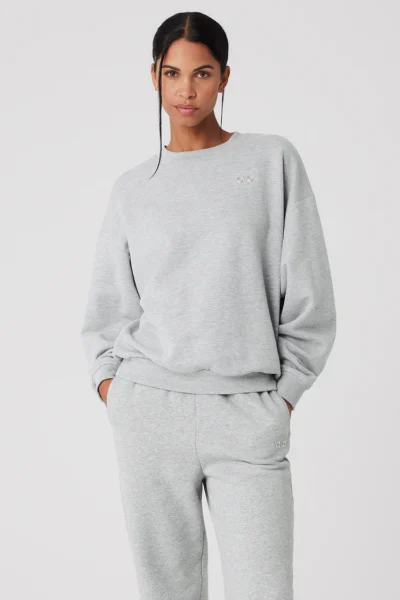 Accolade Crew Neck Pullover Athletic Heather Grey