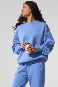 Accolade Crew Neck Pullover Crystal Clear Blue - Image 2