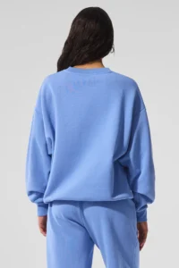Accolade Crew Neck Pullover Crystal Clear Blue - Image 6