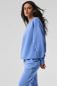 Accolade Crew Neck Pullover Crystal Clear Blue - Image 3