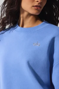 Accolade Crew Neck Pullover Crystal Clear Blue - Image 4