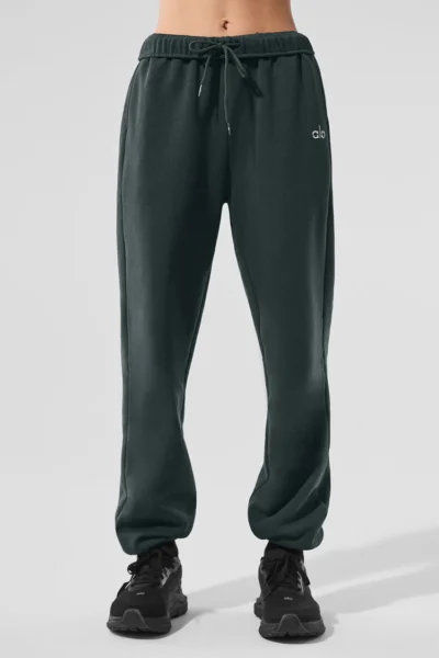 Accolade Sweatpant in Charcoal Green