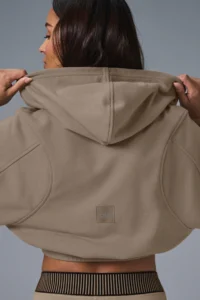 Sweet Escape Zip Up Hoodie in Gravel - Image 5
