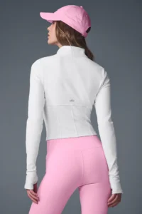 Airbrush Corset Full Zip Jacket - White - Image 4