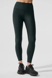 7/8 High-Waist Airlift Legging Charcoal Green