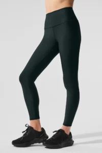 7/8 High-Waist Airlift Legging Charcoal Green - Image 3