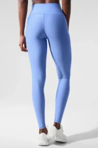 7/8 High-Waist Airlift Legging Crystal Clear Blue - Image 2
