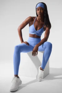 7/8 High-Waist Airlift Legging Crystal Clear Blue - Image 4