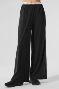 Breezy Wide Leg Pant - Black