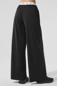 Breezy Wide Leg Pant - Black - Image 3