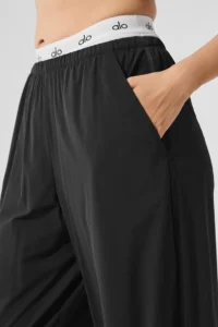 Breezy Wide Leg Pant - Black - Image 4