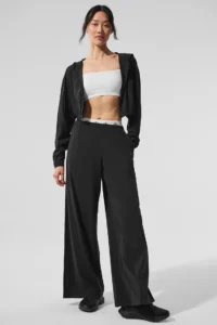 Breezy Wide Leg Pant - Black - Image 5