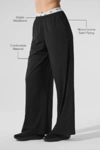 Breezy Wide Leg Pant - Black - Image 2