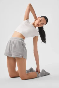 Low Key Sweat Short - Athletic Heather Grey - Image 4