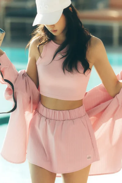 Pinstripe Daylight Mini Skirt