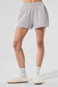 Washed Low Key Sweat Short - Grey Sky Wash - Image 3