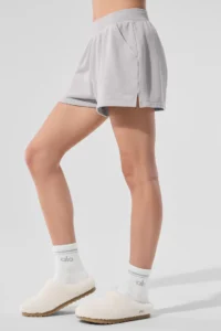 Washed Low Key Sweat Short - Grey Sky Wash - Image 5