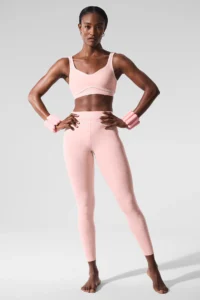 Alosoft Heart Throb Bra Pink Quartz Heather/White - Image 4