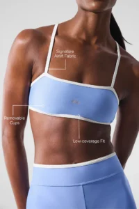 Airlift Charger Bra Crystal Clear Blue/White - Image 2