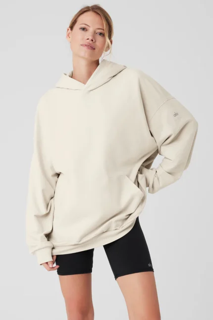 Double Take Hoodie Bone
