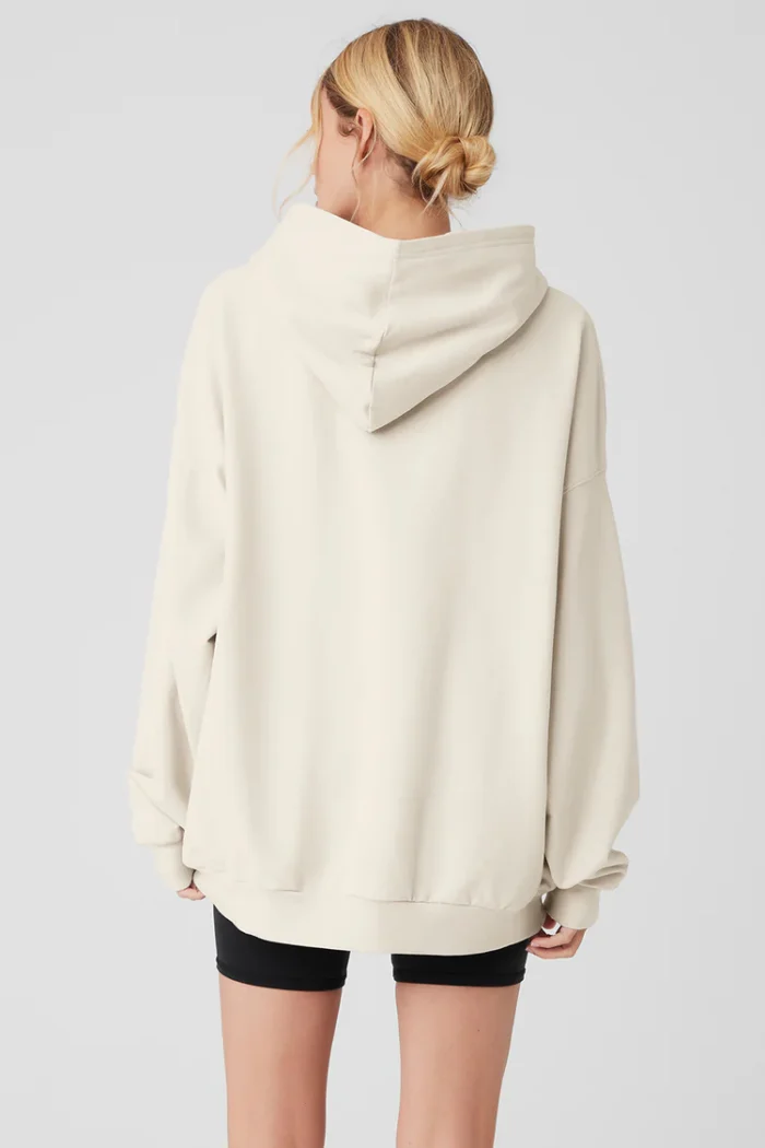 Double Take Hoodie Bone