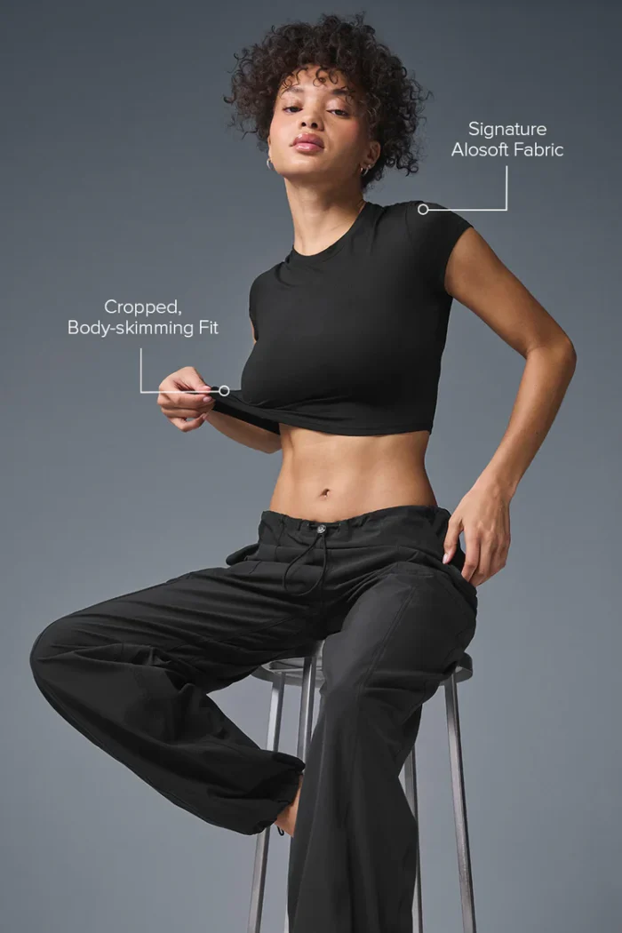 Alosoft Crop Finesse Short Sleeve - Image 2