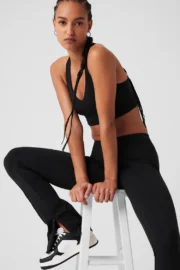 High-Waist 7/8 Zip It Flare Legging - Image 2