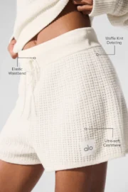 Cashmere High-Waist Plush Waffle Short - Image 2
