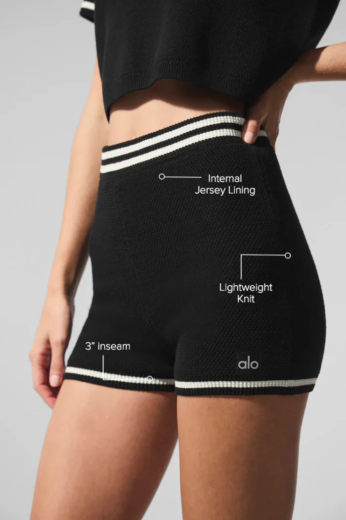 Tennis Club Sweater Knit Hot Short - Image 2