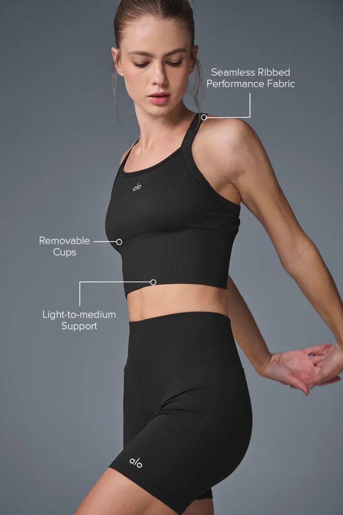 Seamless Ribbed Favorite Bra Tank - Image 2