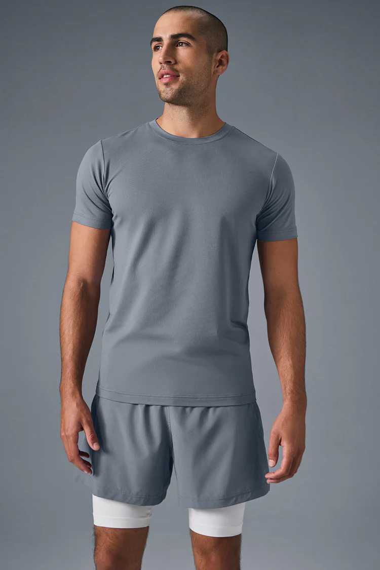 Conquer Reform Crewneck Short Sleeve Steel Grey