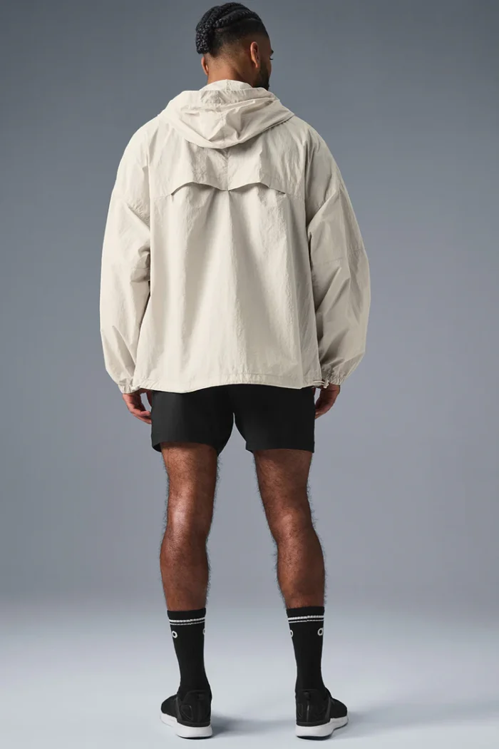 Vantage Nylon Ripstop Track Jacket Bone - Image 2