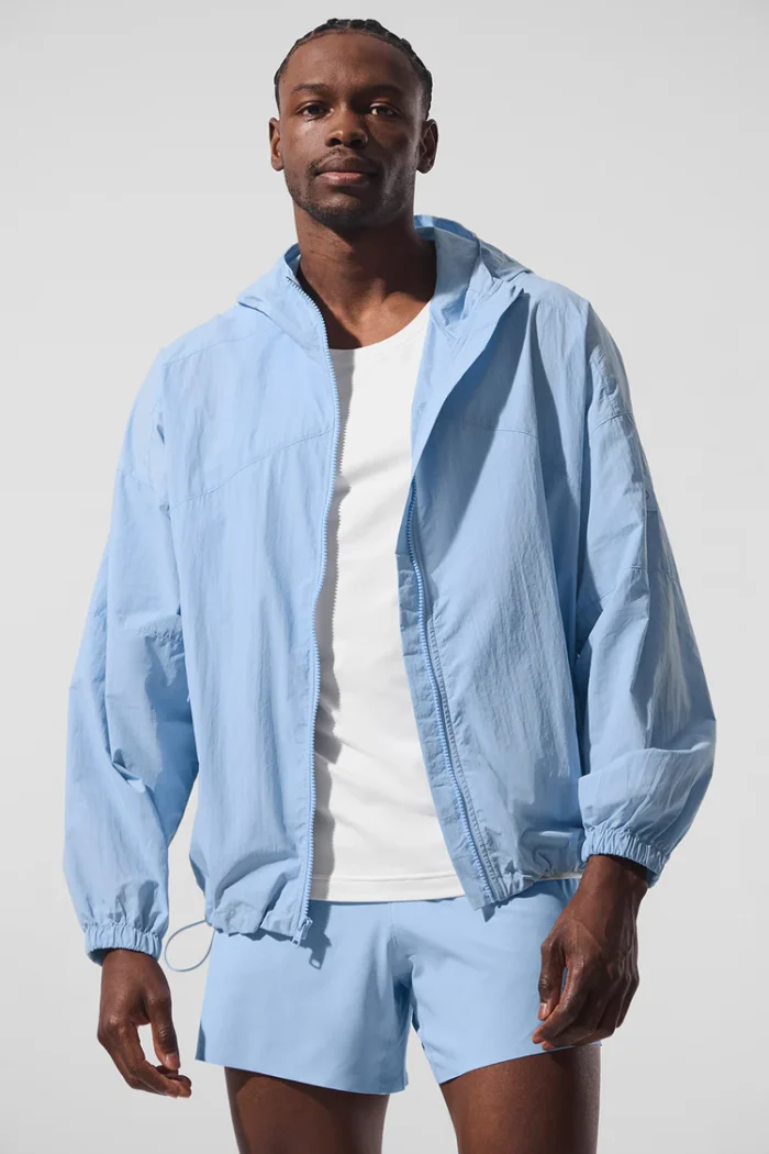 Vantage Nylon Ripstop Track Jacket  Seashell Blue - Image 1
