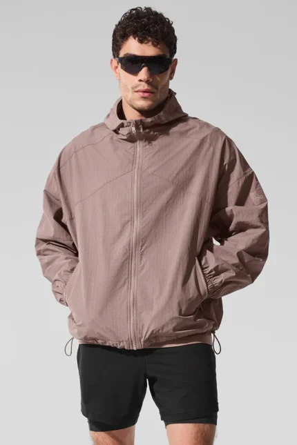 Vantage Nylon Ripstop Track Jacket Mushroom