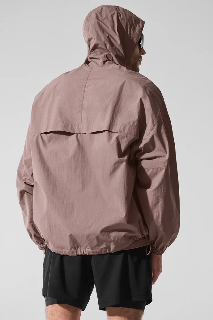 Vantage Nylon Ripstop Track Jacket Mushroom - Image 2